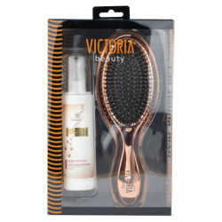 Комплект за коса Спрей за лесно разресване + Четка за коса - Victoria Beauty